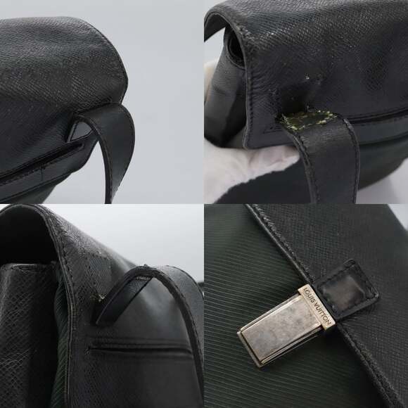 LOUIS VUITTON Taiga Saratov GM Shoulder Bag Ardoise M30892 - Picture 12 of 13